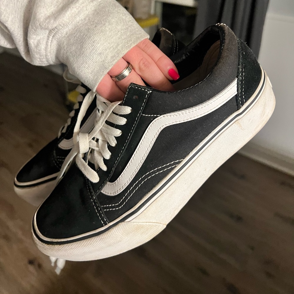 Black Platform Vans - Picture 4 of 7